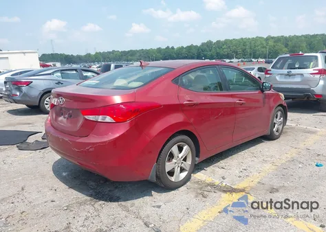 2013 Hyundai Elantra Gls из США, поврежденный, VIN 5NPDH4AE1DH179332